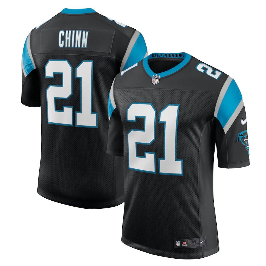 Men Carolina Panthers 21 Jeremy Chinn Nike Black Vapor Limited NFL Jersey